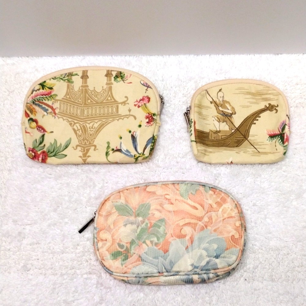 Modella Makeup Cosmetic Assorted Bags Bundle of 3